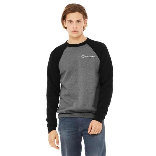 Unisex Sponge Fleece Crewneck Sweatshirt (White Logo)