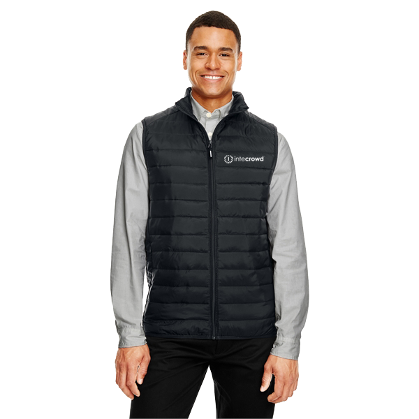 Prevail Packable Puffer Vest - Men's (White Logo)