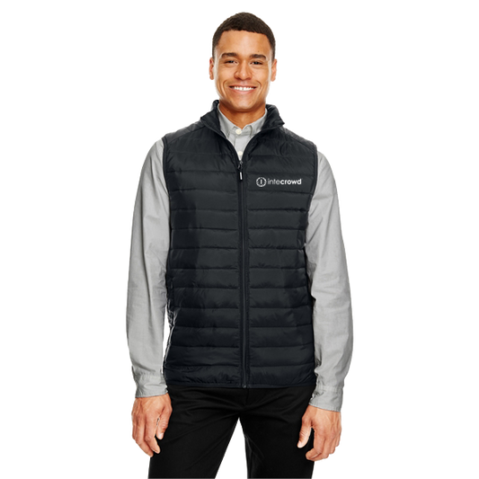 Prevail Packable Puffer Vest - Men's (White Logo)