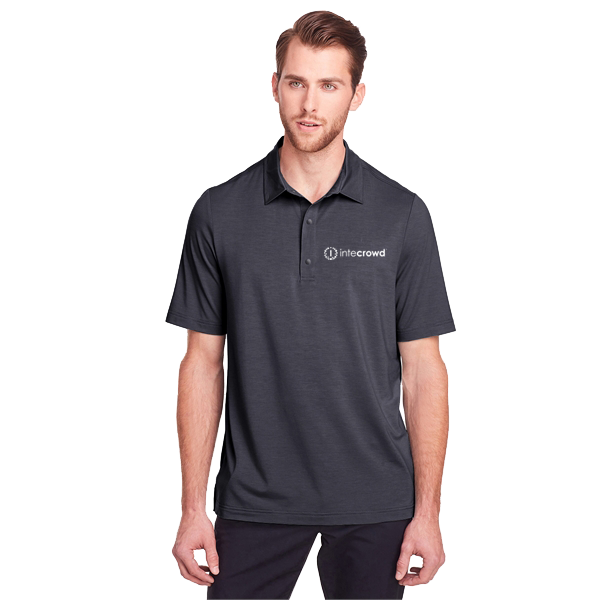 JAQ Snap-Up Stretch Performance Polo - Men's (White Logo)