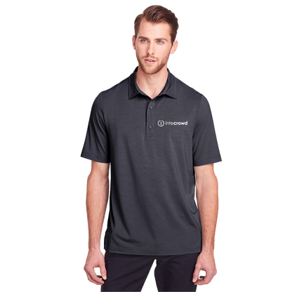 JAQ Snap-Up Stretch Performance Polo - Men's (White Logo)