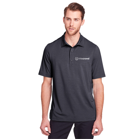 JAQ Snap-Up Stretch Performance Polo - Men's (White Logo)