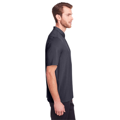 JAQ Snap-Up Stretch Performance Polo - Men's (White Logo)