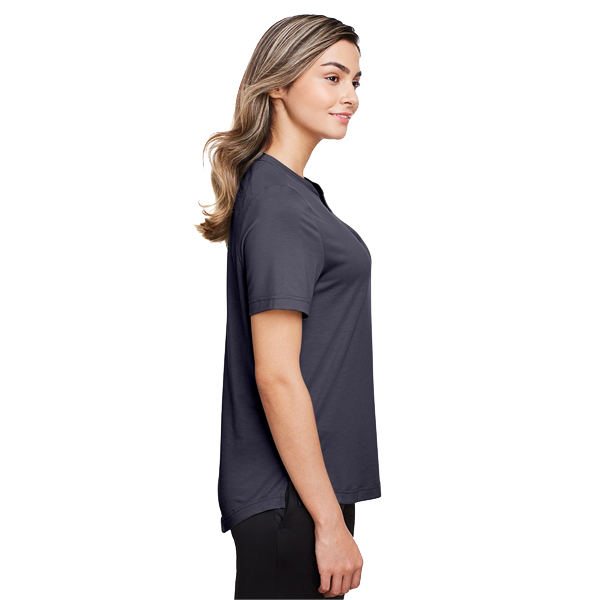 JAQ Snap-Up Stretch Performance Polo - Ladies' (White Logo)