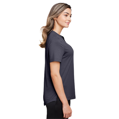 JAQ Snap-Up Stretch Performance Polo - Ladies' (White Logo)